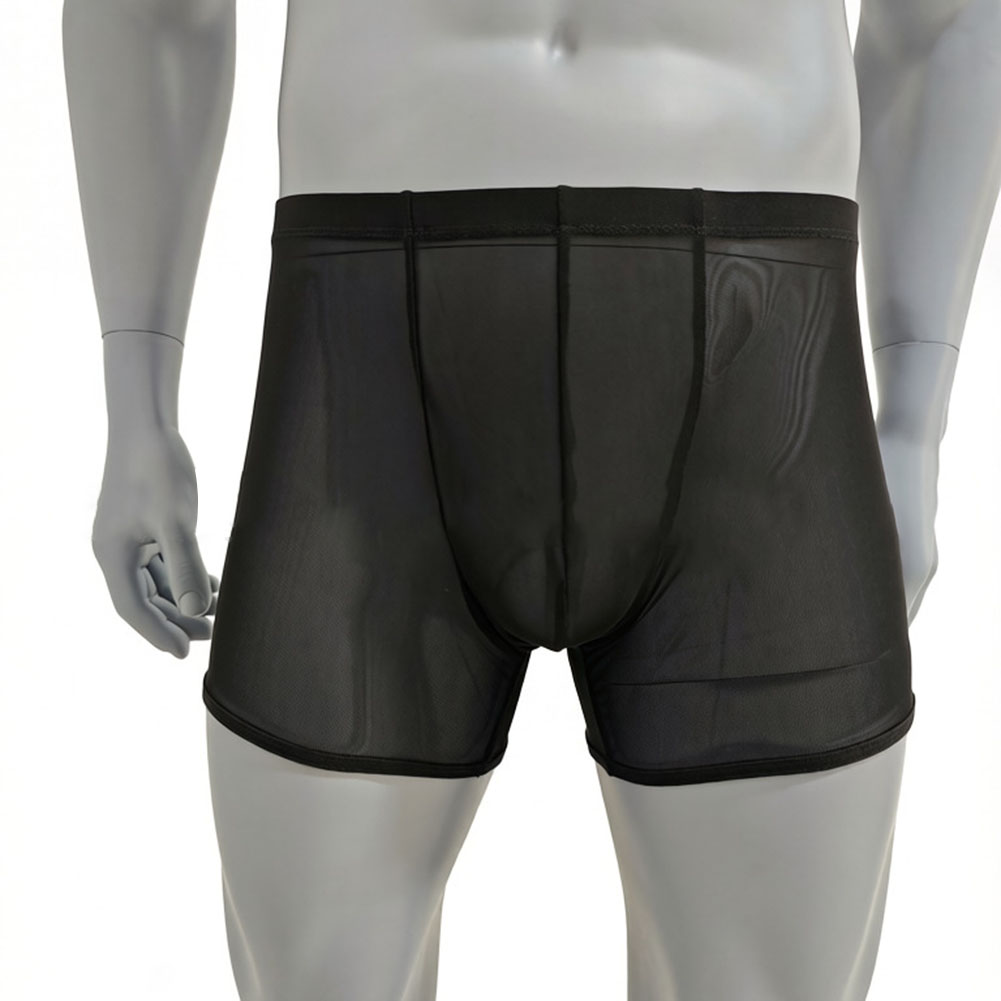 Long Leg Trunk Men - Herren Mesh Durchsichtige Ultradünne Boxershorts Unterwäsche