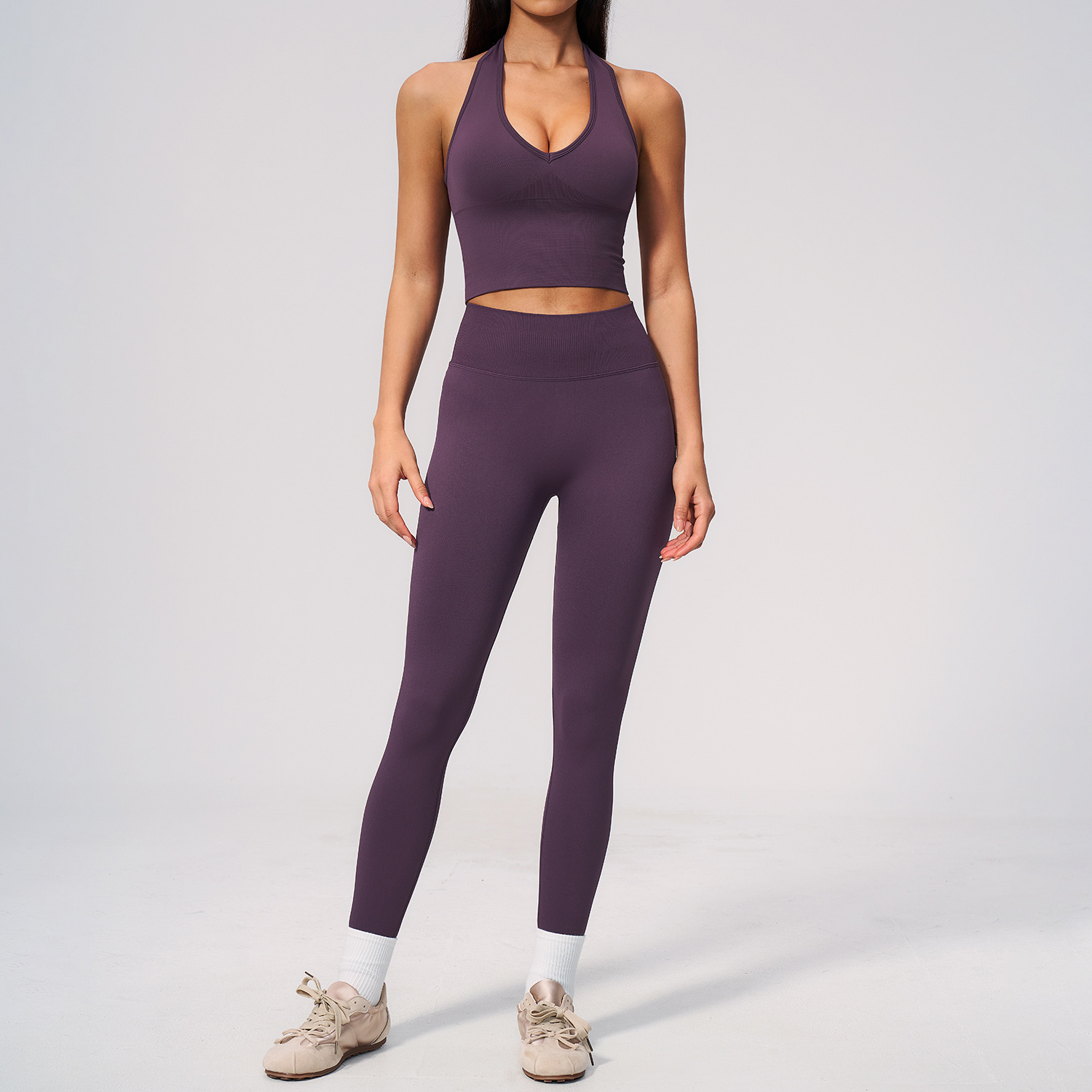 Nahtloser Yoga-Anzug 2-teilig  – Compression Shorts Athletes Bewertung und Preis
