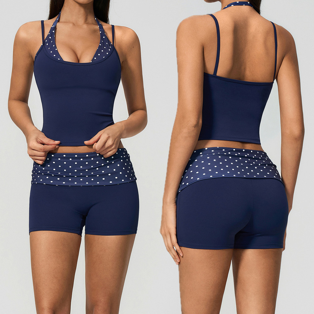 Polka Dot Damen Neckholder-Yog – Suspender Tank Top Bewertung und Preis