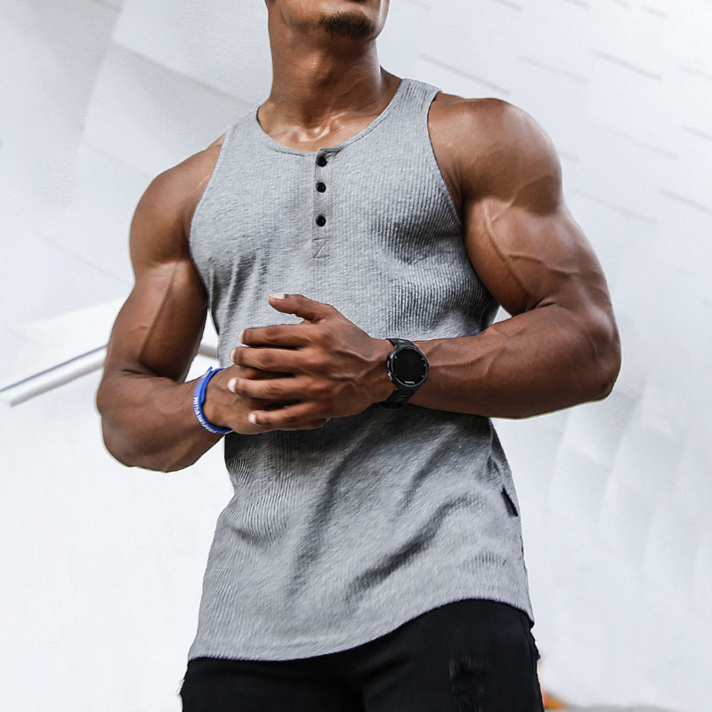 Geripptes Oberteil für Herren, – Undershirt Crew Neck Bewertung und Preis
