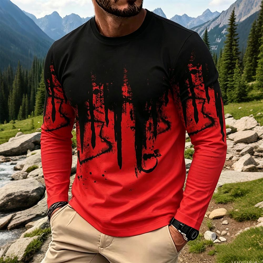 Herren Gradient Ink Splash Lan – Base Layer Top Bewertung und Preis