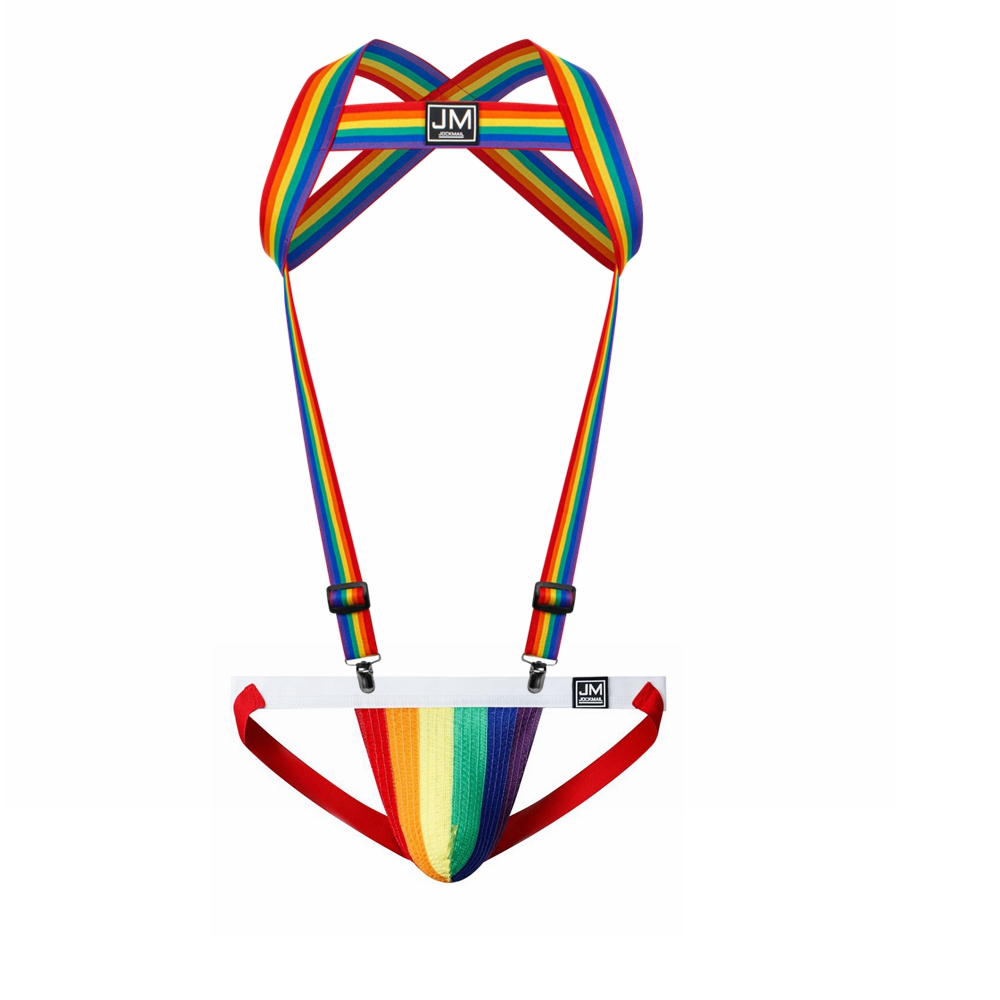 Regenbogen-Körpergeschirr, ver – Jockstrap Athletic Bewertung und Preis